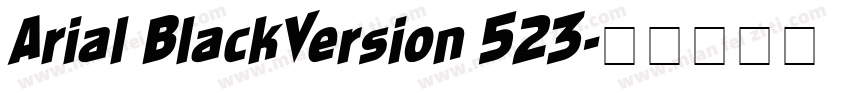 Arial BlackVersion 523字体转换